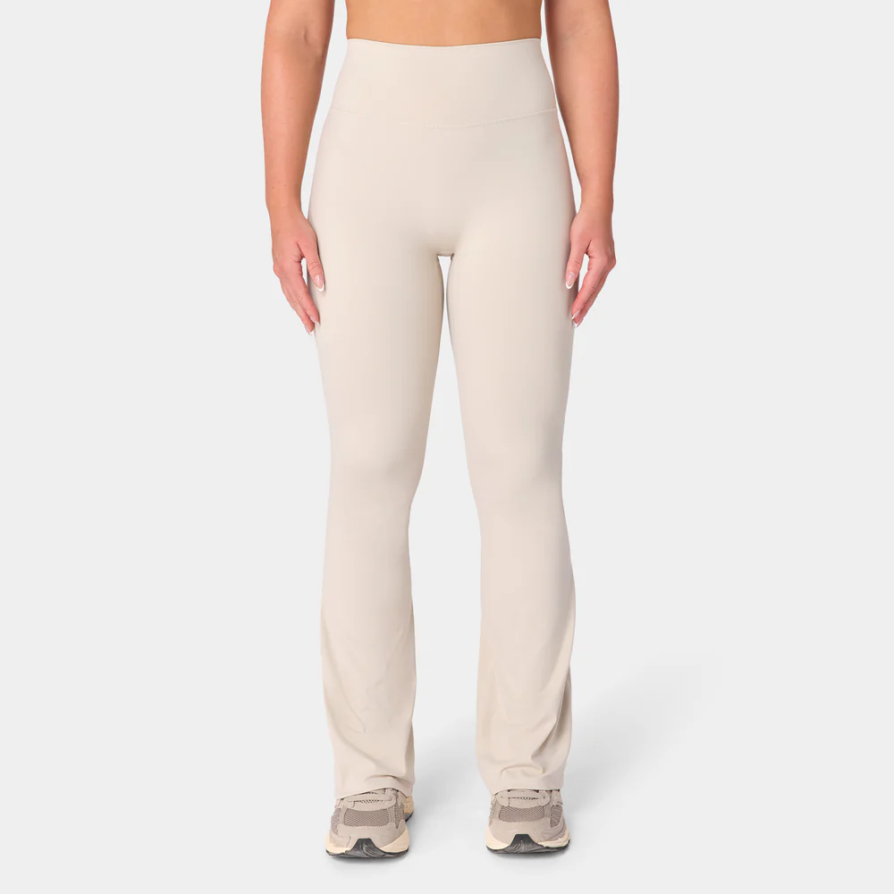 High Rise Flared Pants - Silver Lining