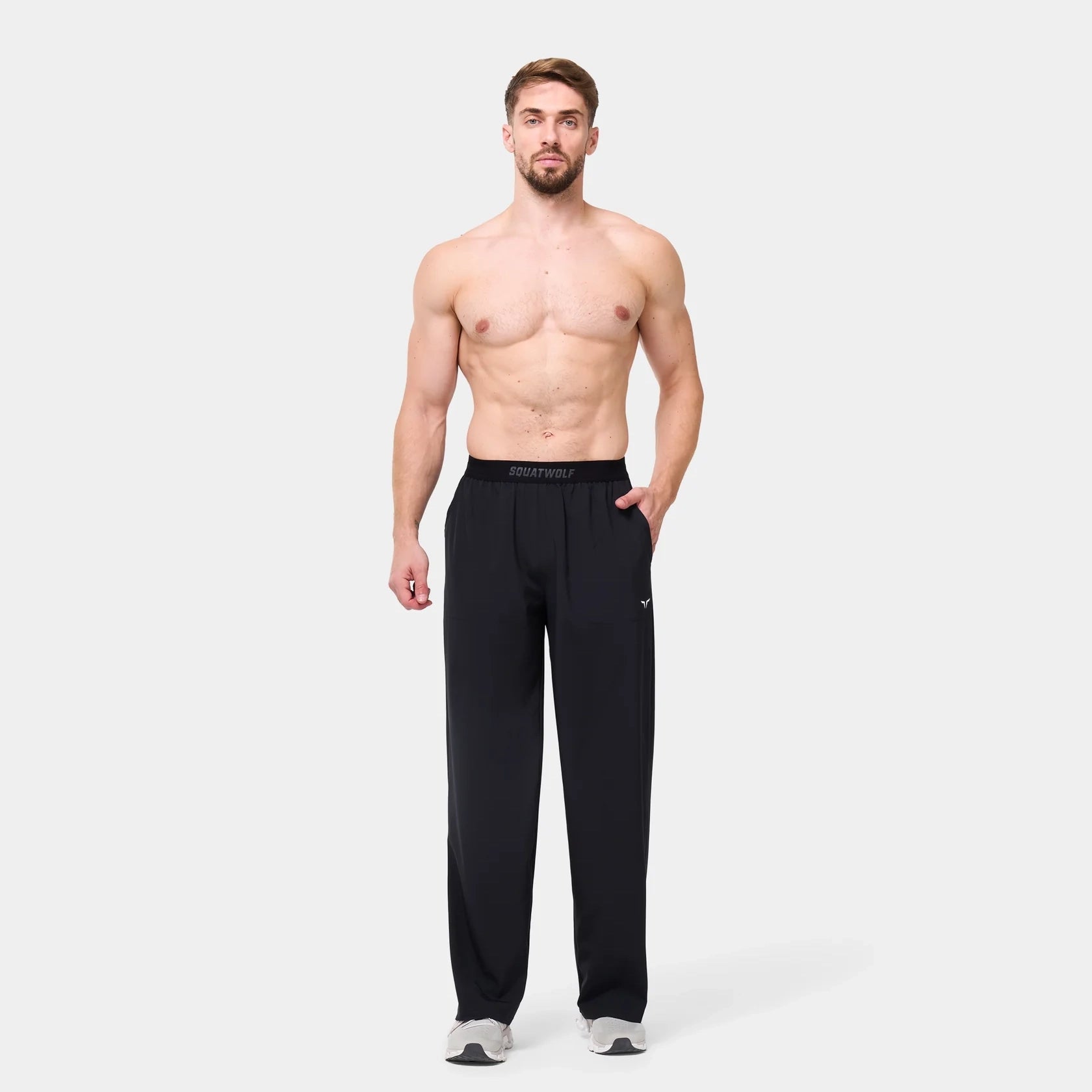 Woven Stretch Joggers - Black