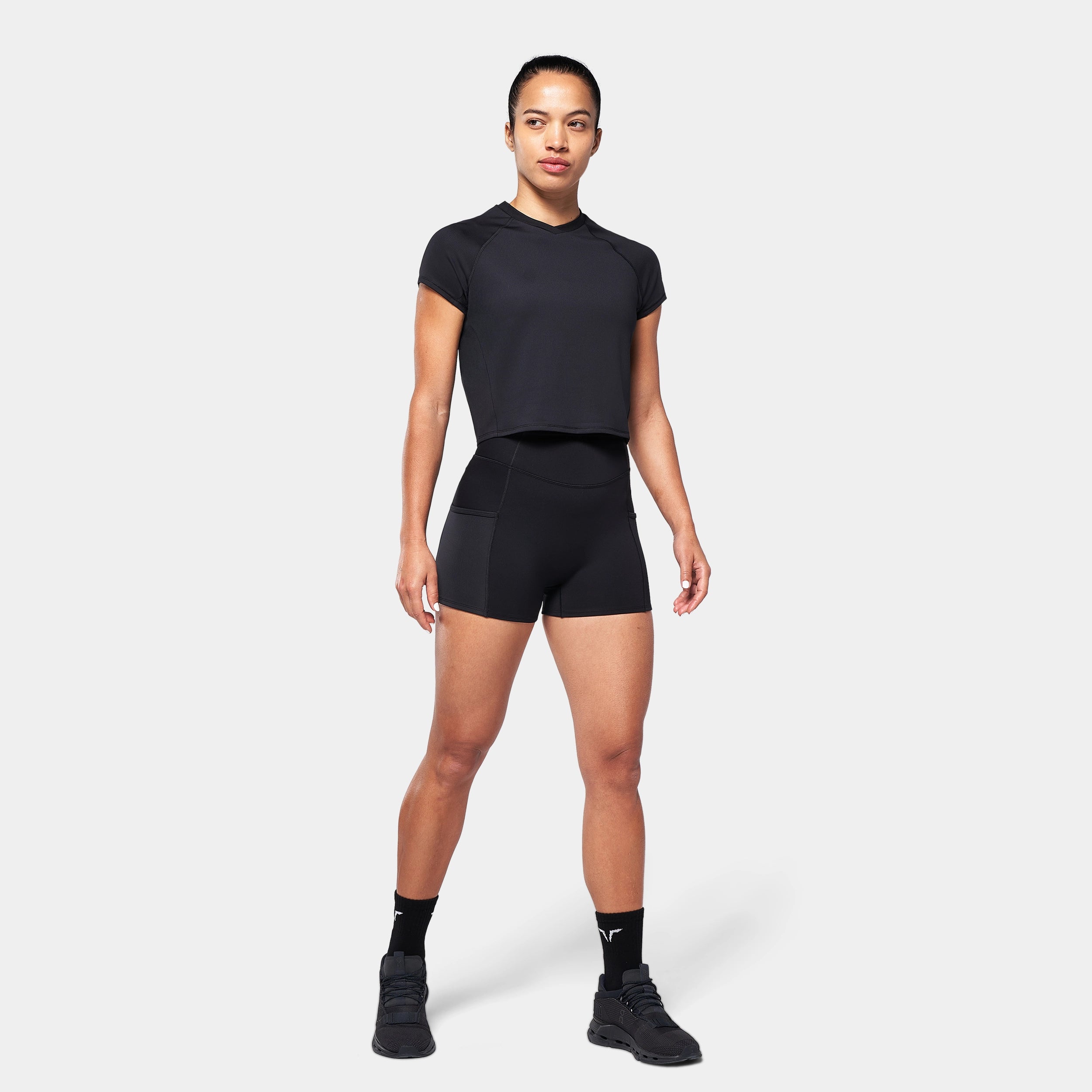 LAB360° ACTDRY® V-neck T-shirt - Black