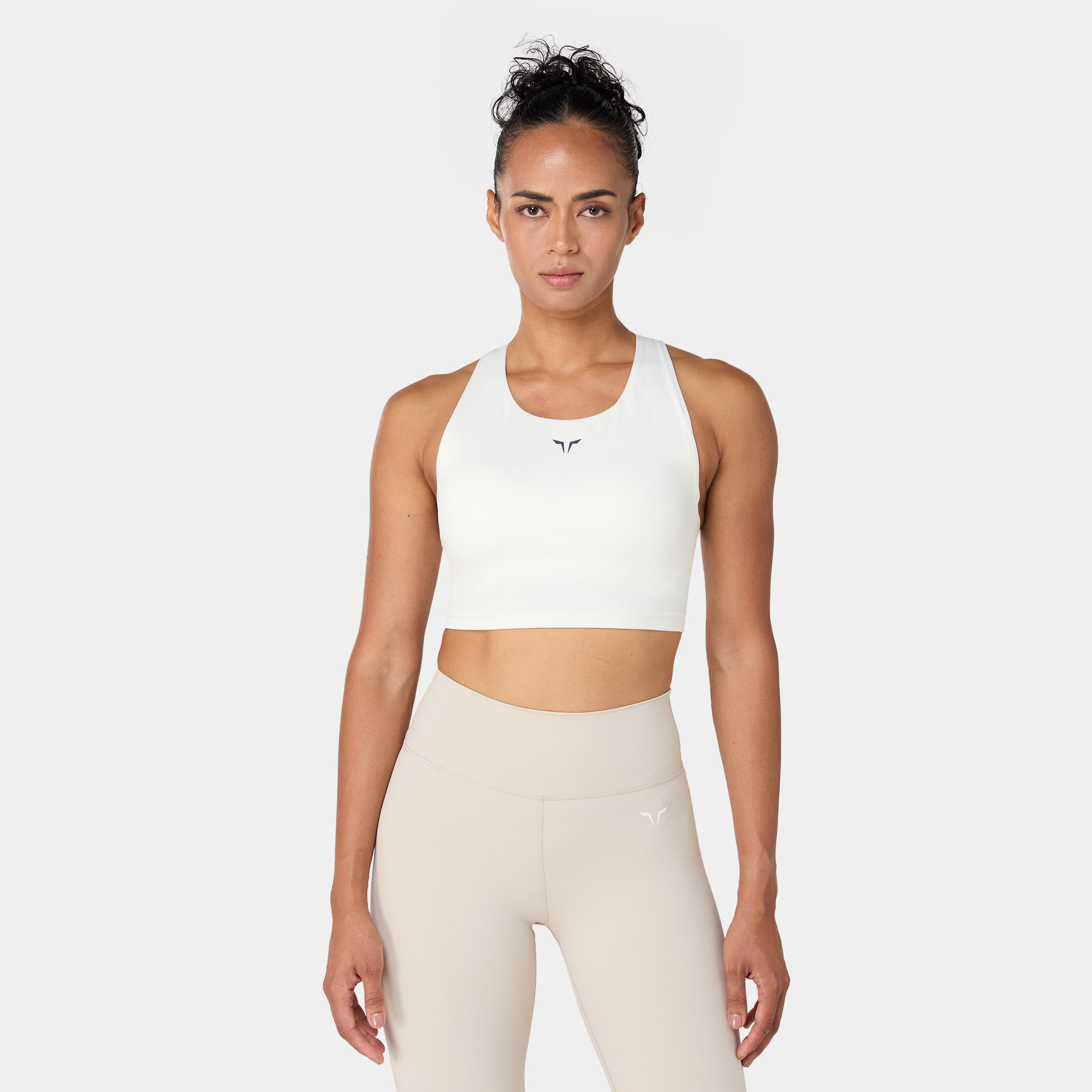 Racer Back Brami - Pearl White