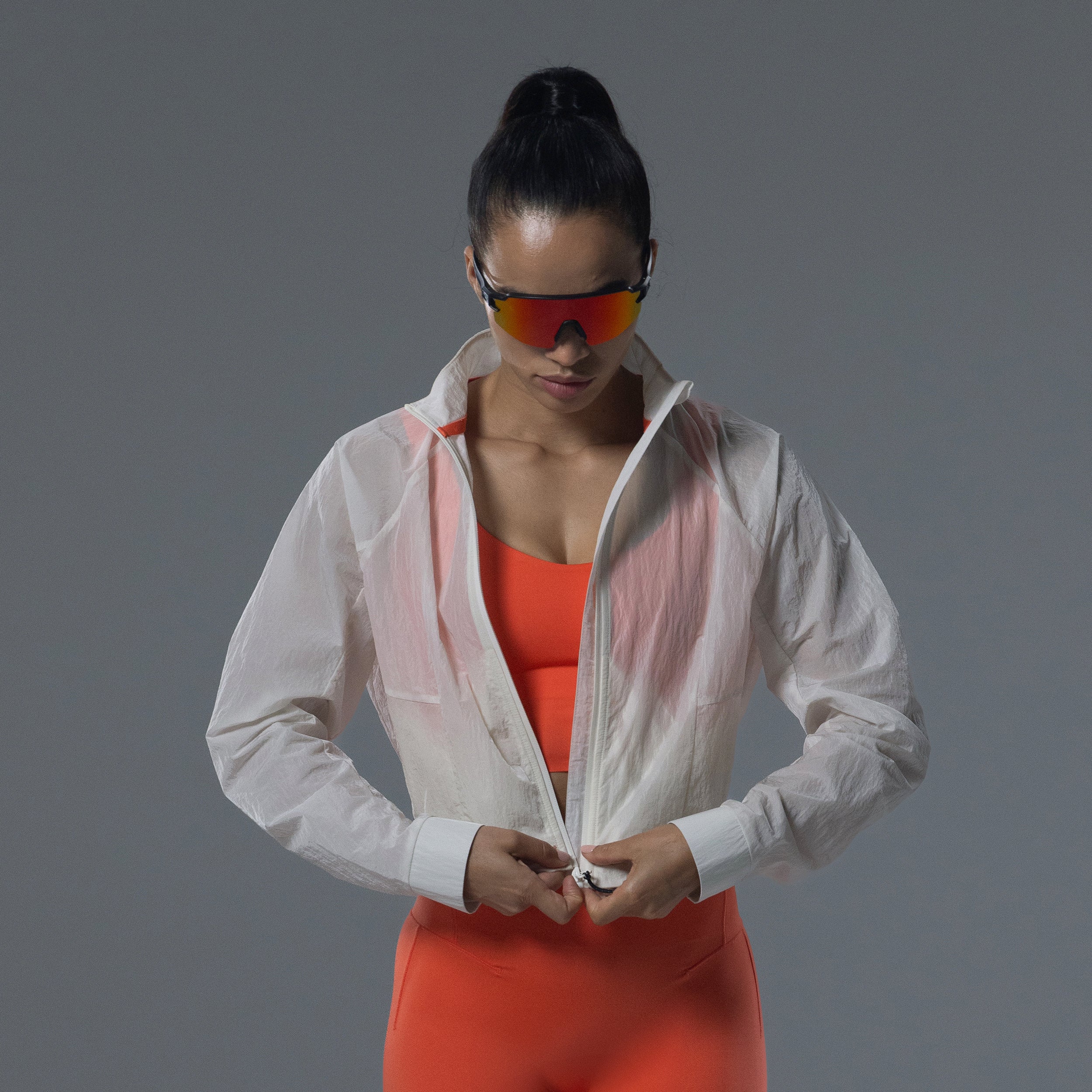 Vented Hybrid Jacket - Pearl White