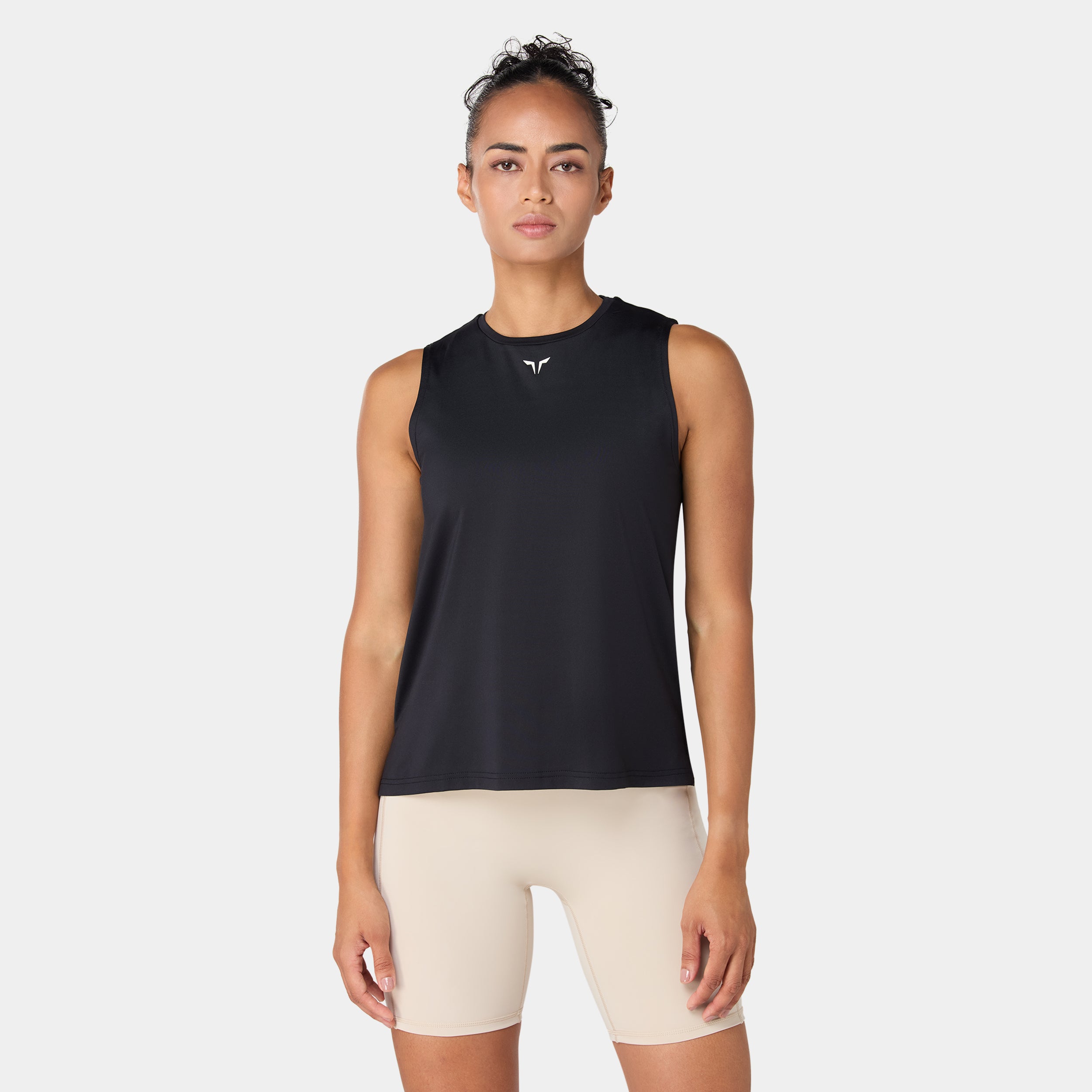 Lightweight Crew Neck Tank - Black