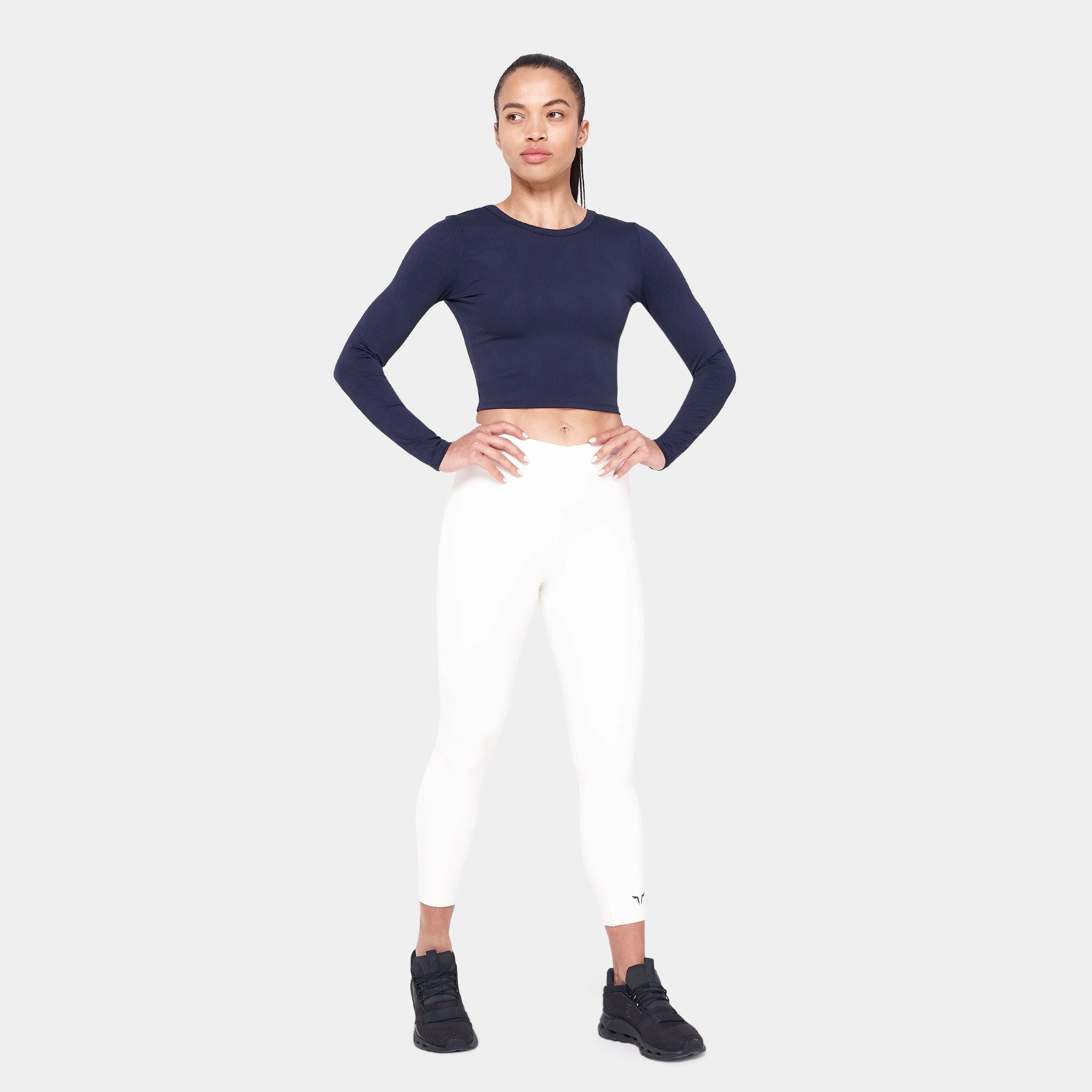 Warrior Crop Top 3.0 - Navy & Sky Captain Print