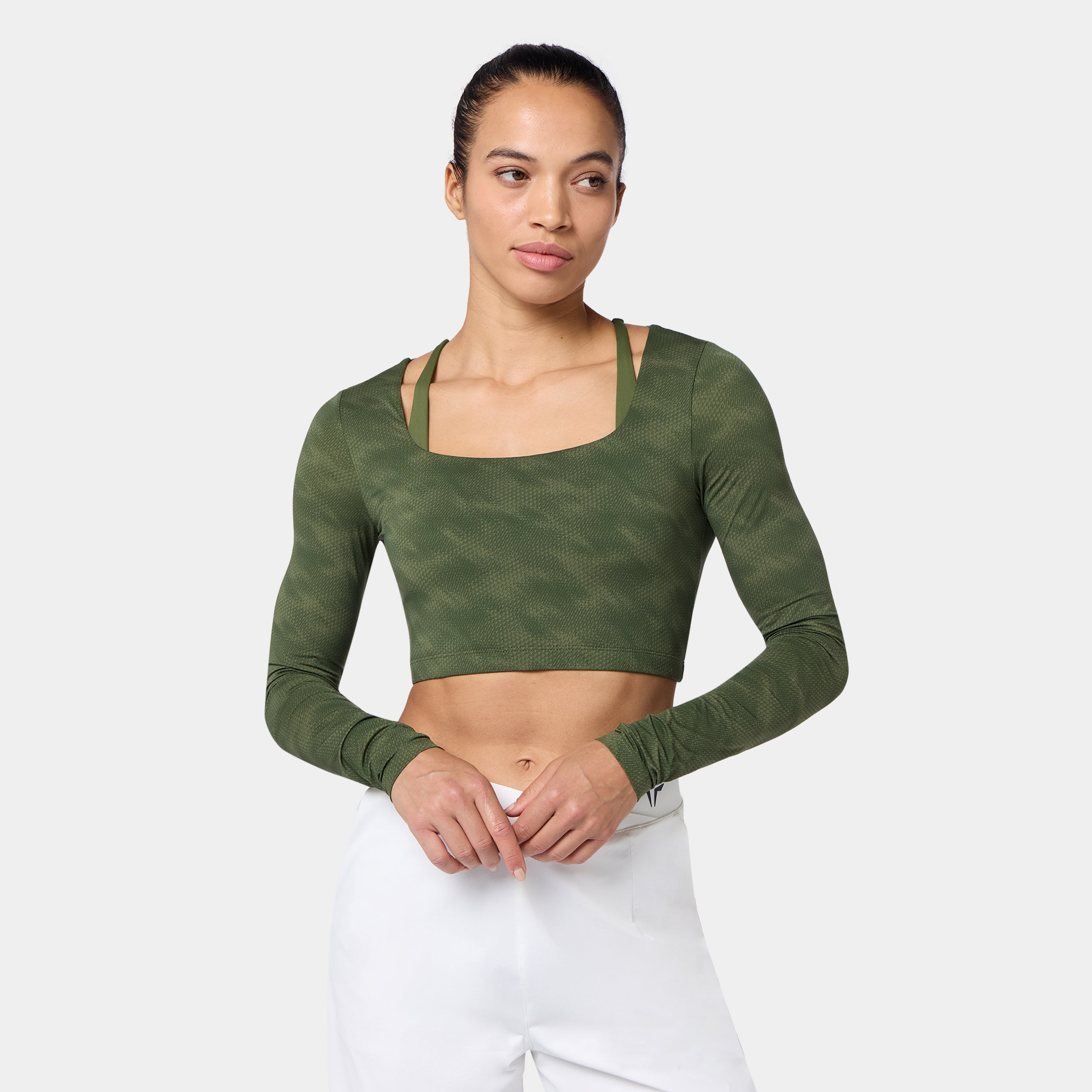 Warrior Crop Top - Cypress Sandstorm Print