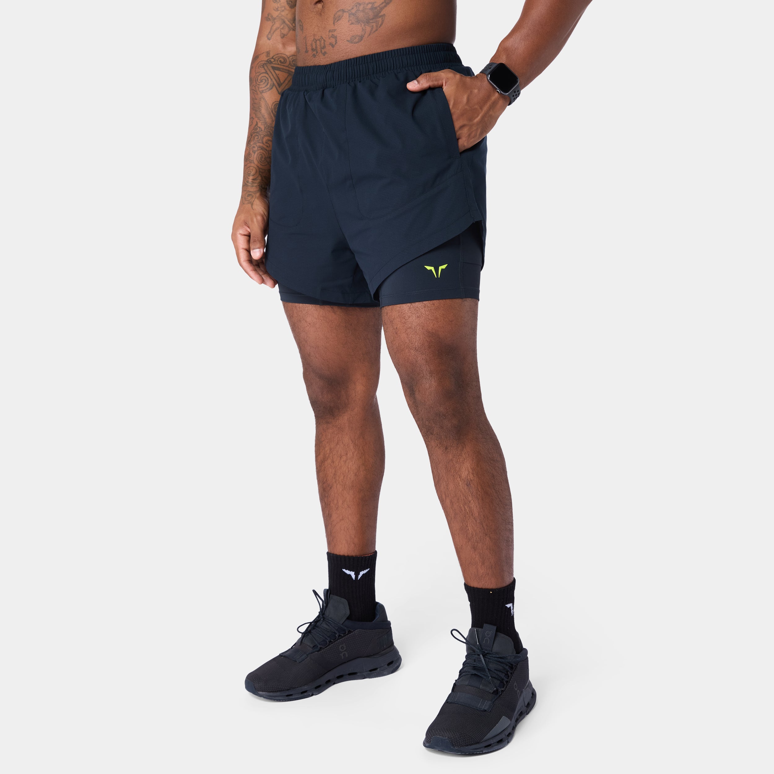 Neotech Performance 2-In-1 5" Shorts - Black