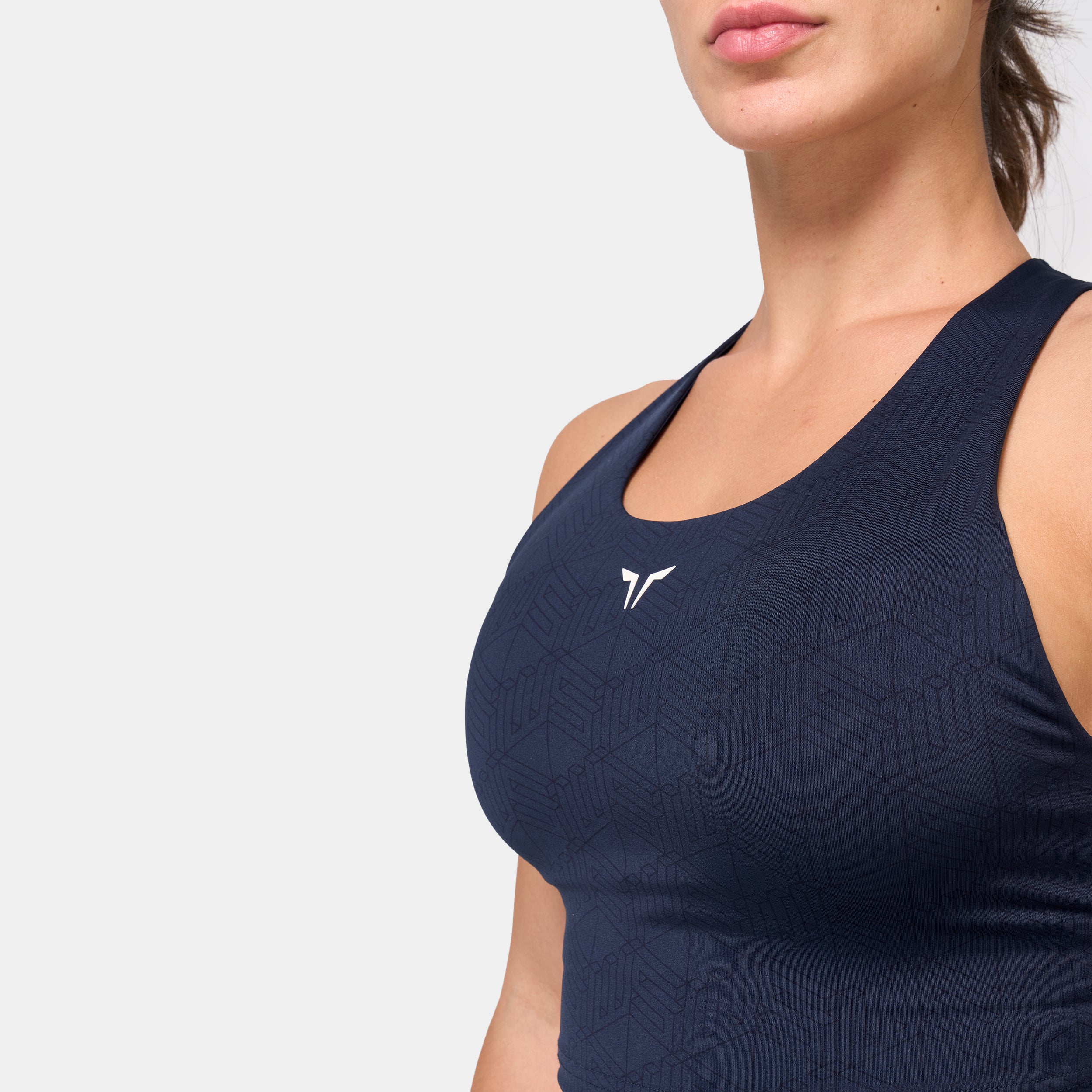 Racer Back Brami - Navy Print