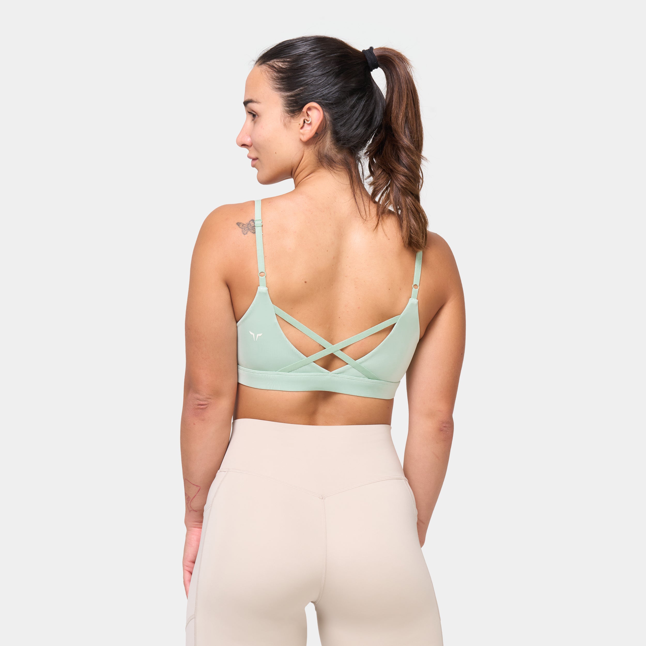 Strappy Bra - Aqua Foam