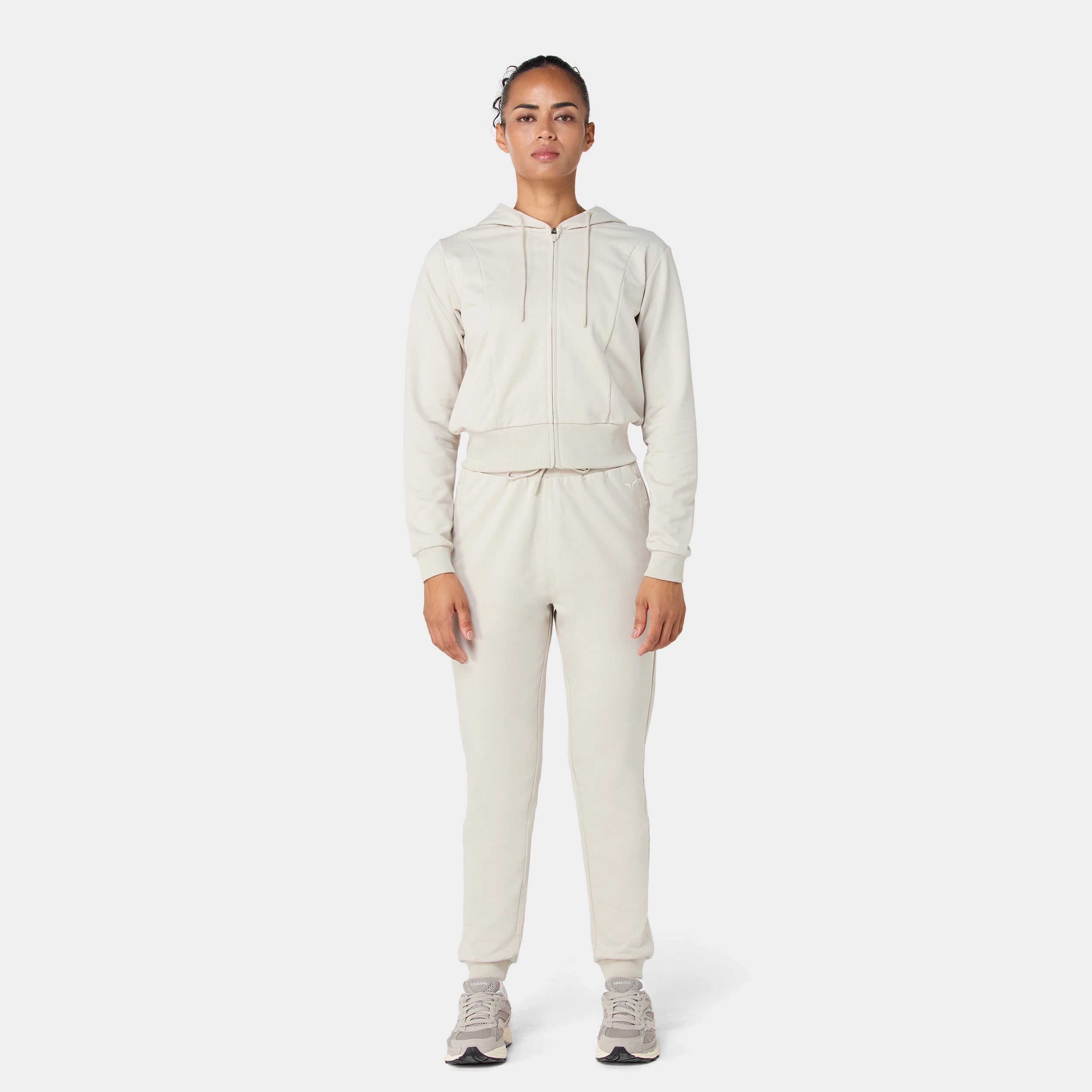 Crop Sweat Hoodie - Silver Lining