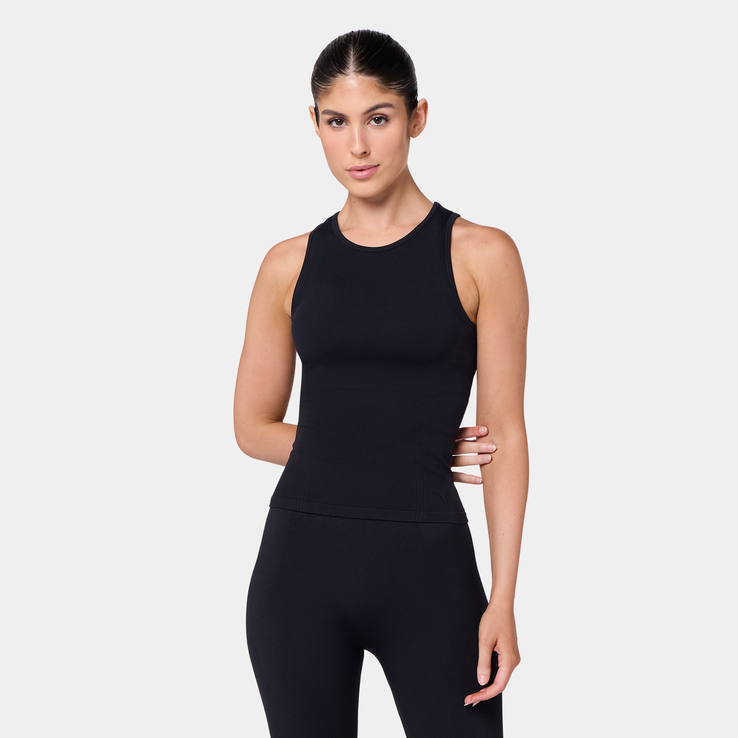 Seamless Contour Tank - Black