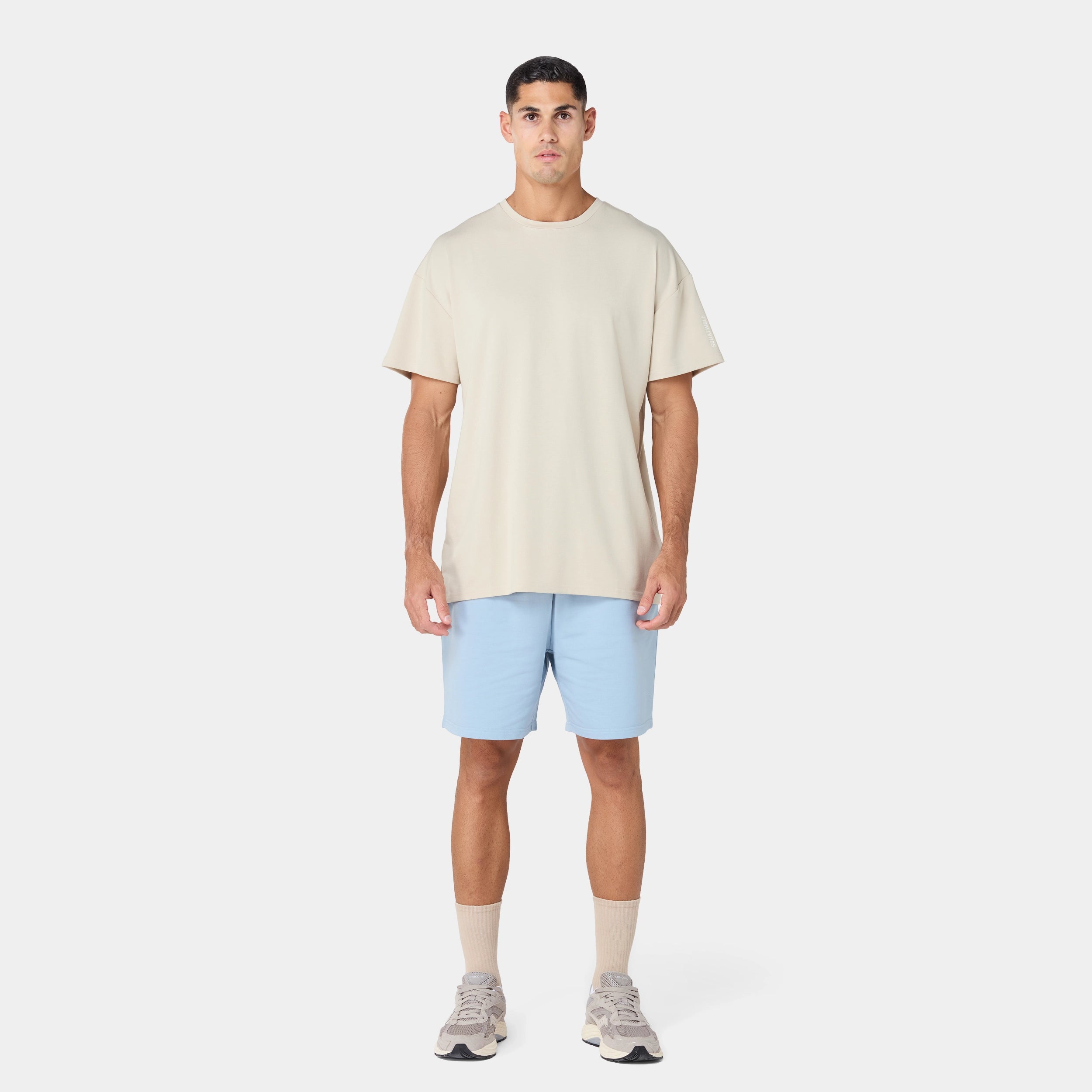 Sweat Relaxed 7" Shorts - Dusty Blue