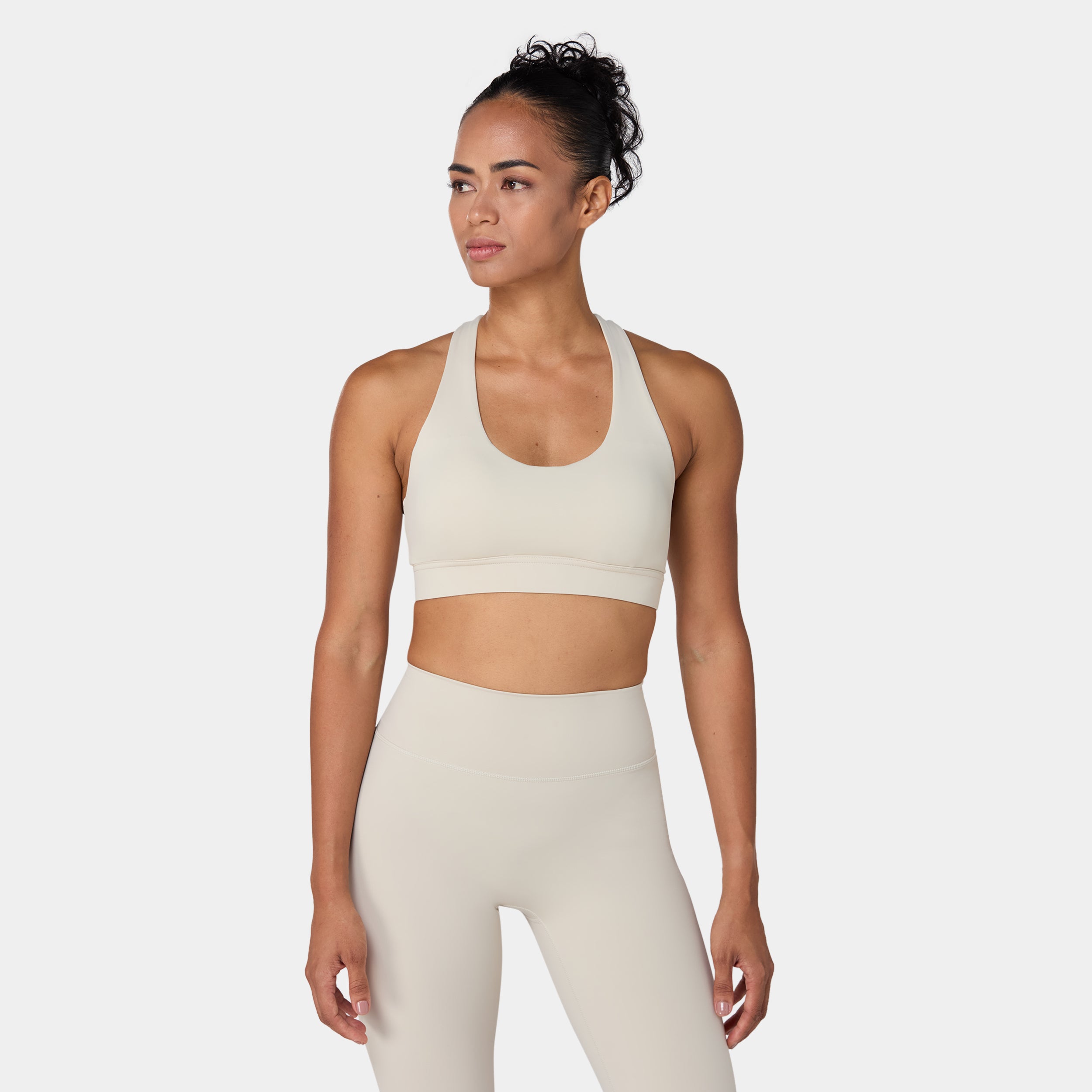 Racer Back Bra - Silver Lining