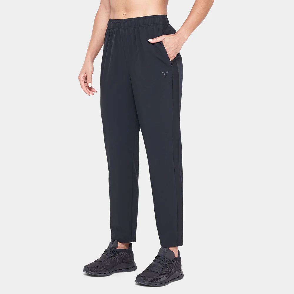 Woven Slim Leg Pants - Black
