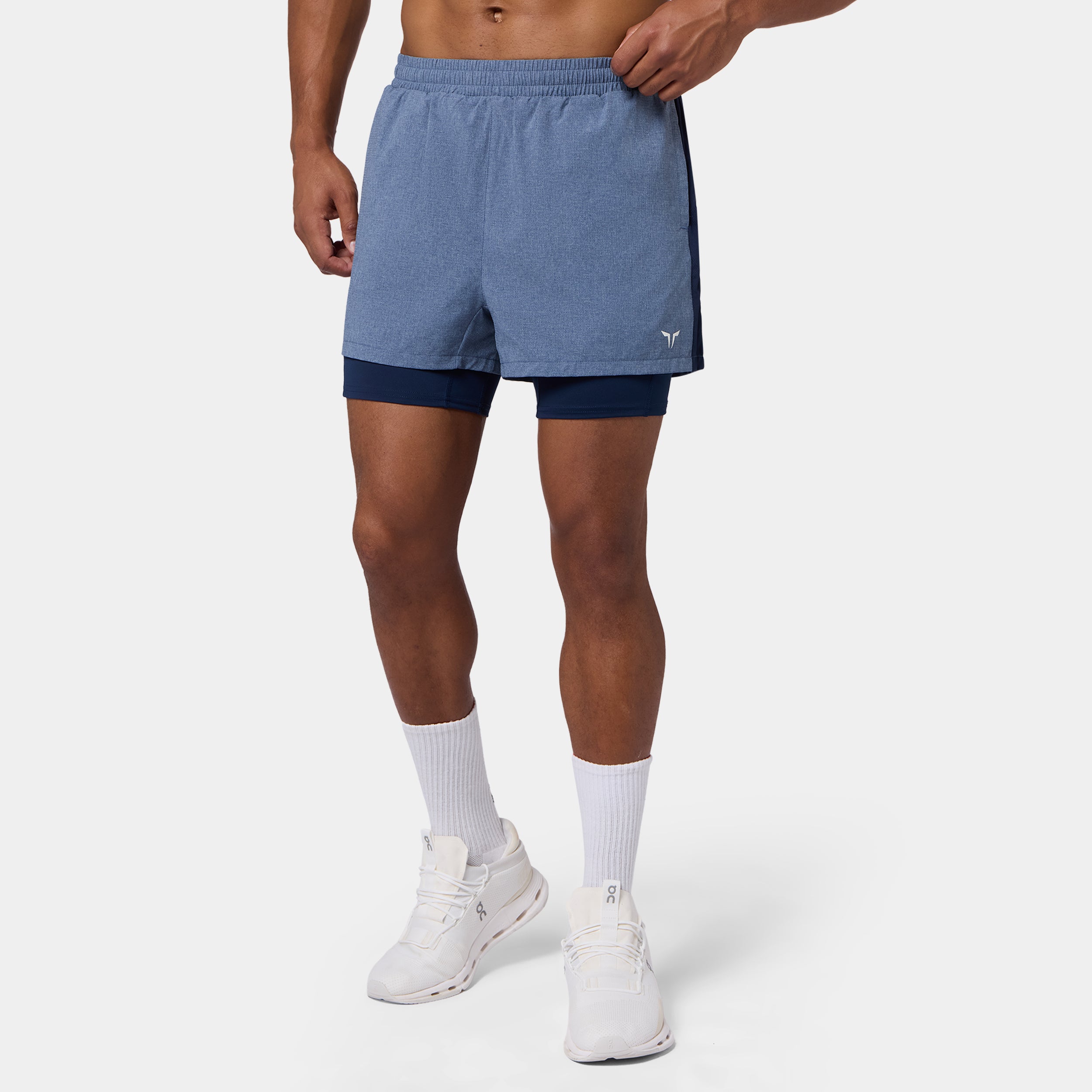 Mesh 2-In-1 5" Shorts - Navy Marl