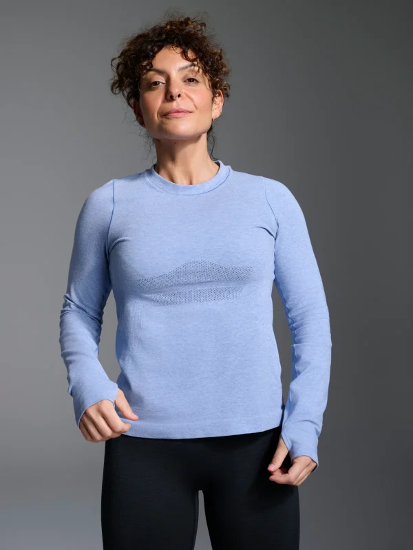HERE TODAY MELANGE Long Sleeve Tee